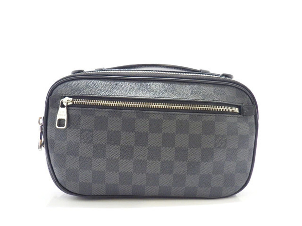 LOUIS VUITTON Bag Ambrelle Shoulder Damier Graphite Black